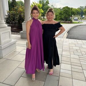 Purple Halter Neck Dress